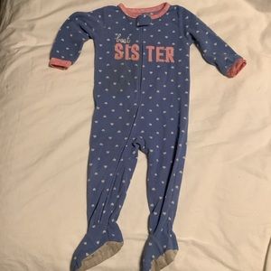 Carters Best Sister pajamas sleeper